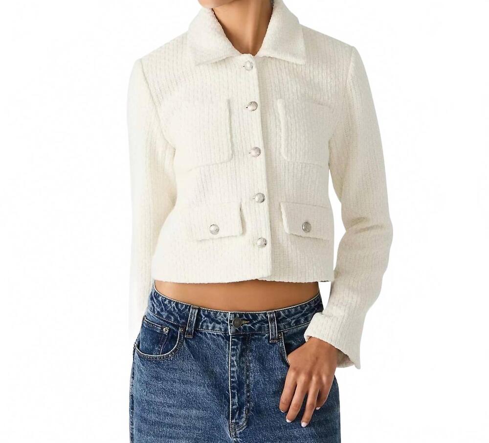 NEW STEVE MADDEN alise blazer in ivory